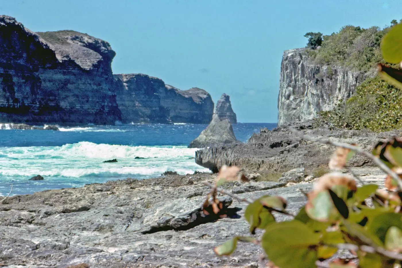 Le site de la Porte d'Enfer, à Anse-Bertrand, dans le nord de Grande-Terre